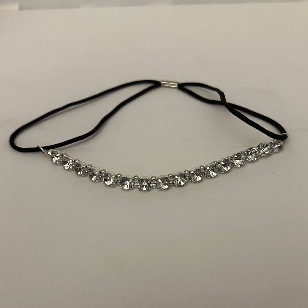 Elegant Silver Crystal Hairband